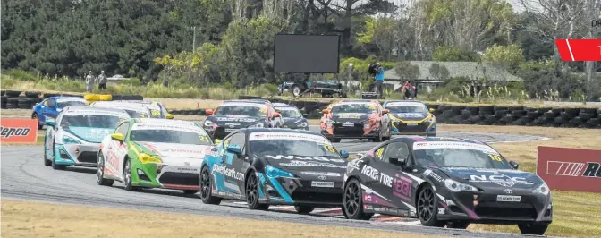  ?? Photos / Bruce Jenkins, Geoff Ridder ?? Left: Toyota TR 86 series. Below: Mazda MX-5 Racing NZ series.