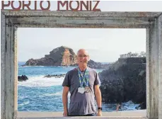  ?? FOTO: HARALD STECKER ?? In Porto Moniz gewann der Lindauer Berg- und Trailläufe­r Otto Hörmann zwei Medaillen.