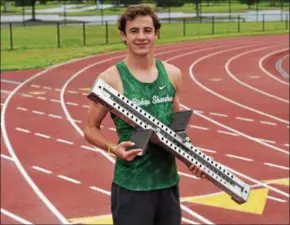  ?? PETE BANNAN — DIGITAL FIRST MEDIA ?? Bishop Shanahan’s Rick Zink won the 400 meters at states, and then placed fifth in the 200 meters, before helping th eeagles win the 4x400 relay and a share of the team Class 3A title.