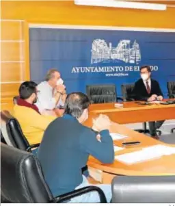  ?? D. A. ?? Momento de una de las reuniones de trabajo para esta aplicacón municipal.