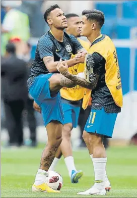  ?? FOTO: AP ?? Neymar y Coutinho, una sociedad imparable en Rusia