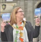  ??  ?? Lord Provost, Eva Bolander launched the new tourist guide