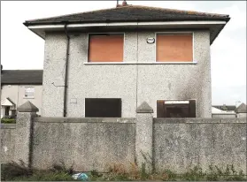  ??  ?? The home in Laurence’s Park, targeted in an arson attack