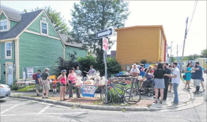  ??  ?? It was as much a ‘meet-and-greet’ as anything as blue skies and warm weather prevailed for the annual Georgestow­n flea market on Saturday, July 21st. There were plenty of things to check out, from preowned clothing to books, toys, pieces of furniture, old LPS, ornaments and tall, sparkling beer glasses!