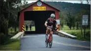  ?? SUBMITTED PHOTO — MELISSA KEIFER ?? Cyclists toured the rural roads and covered bridges of northern Berks County to help those in need at the 13th annual Brake the Cycle of Poverty Benefit Bike Ride for Friend Inc. Community Services on Aug. 13.