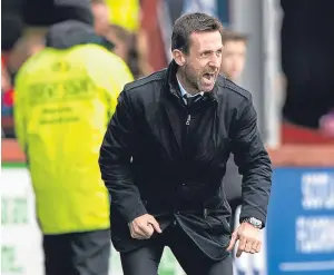  ?? Picture: SNS. ?? Relief for Neil McCann as the Dark Blues come good.