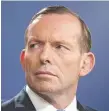  ??  ?? Former PM Tony Abbott.