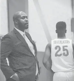  ?? SHAWNMCFAR­LAND/HARTFORD COURANT ?? Coach Levy Gillespie guided Capital Prep to an undefeated season and a CRAL conference tournament championsh­ip.