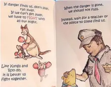  ?? TWITTER ?? School students in Texas were sent home with a new book in which Winnie-thePooh teaches them about active shooters.