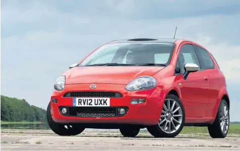  ??  ?? The Fiat Punto is fun to drive, with very good road holding and handling that gives a great sporting feel