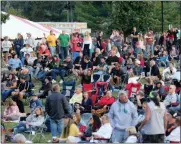  ?? NEWS-HERALD FILE ?? The crowd at Mentor CityFest was thousands deep in front of the city’s new amphitheat­er as Pink Floyd cover band Dark Side of the Moon prepared to play Aug. 26, 2017.