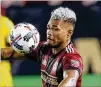  ?? JOHN BAZEMORE / ASSOCIATED PRESS ?? Thigh and foot injuries have limited Atlanta United’s Josef Martinez to nine games.