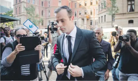  ?? Picture: Gallo Images ?? NIGHTMARE CONTINUES. Convicted murderer Oscar Pistorius, seen outside the High Court in Pretoria last year, may have his sentence more than doubled.