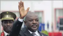  ?? PICTURE: REUTERS ?? Burundi’s President Pierre Nkurunziza.