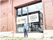  ?? SERVAES BREWING CO. ?? Owner Courtney Servaes outside Servaes Brewing Co.’s new brewery at in Atchison.