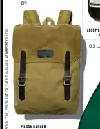  ??  ?? FILSON RANGER BACKPACK £ 210 01