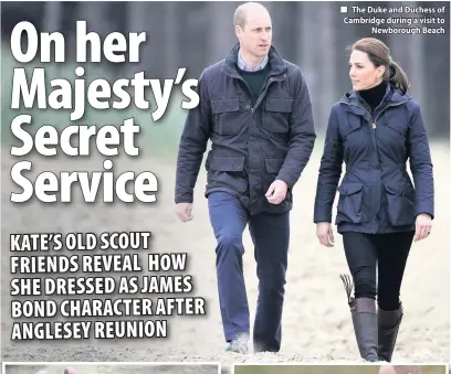  ??  ?? ■ The Duke and Duchess of Cambridge during a visit to Newborough Beach