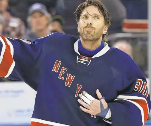  ?? AP ?? Henrik Lundqvist led Rangers to Stanley Cup Finals against Kings in 2014 and dazzled Blueshirt fans for 15 years with Hall of Fame play.