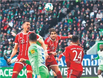  ?? FOTOS: AGENCIA EFE ?? LÍDER. El Bayern Múnich es el gran líder de la Bundesliga y mañana es el gran favorito para ganar contra el Beikta turco. La escuadra alemana será local en el juego de mañana.