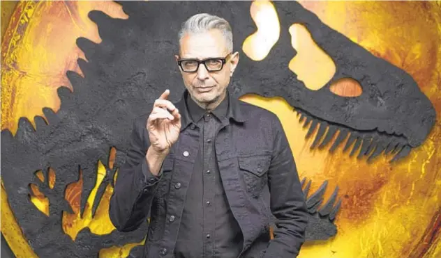 ?? WILLY SANJUAN/INVISION ?? Jeff Goldblum, seen May 10 at the Universal Studios Lot in LA, returns to a role he has played for almost three decades, Dr. Ian Malcolm, in “Jurassic World Dominion.”