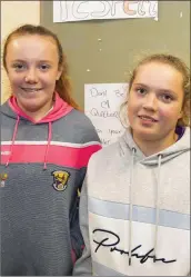  ??  ?? Lauren Kehoe, Ballyculla­ne and Roisin Lynch, Arthurstow­n.