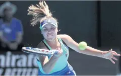  ?? AFP ?? Sofia Kenin on her way to winning the 2020 Australian Open.