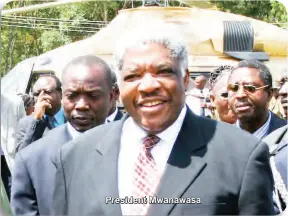  ??  ?? President Mwanawasa