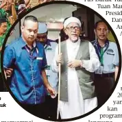  ??  ?? ORANG ramai yang hadir di Majlis Penutup Ijtima Antarabang­sa Perpaduan Ummah kali ke-4 di Stadium Sultan Muhammad ke-IV. Gambar kecil, Abdul Hadi diiringi masuk ke dalam stadium.