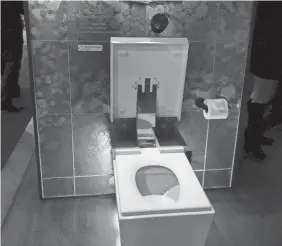  ??  ?? The $8,000 Kohler Numi toilet is Alexa-enabled.