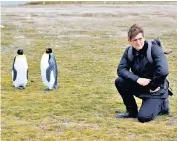  ?? ?? Happy feet: Marcel Theroux meets the king penguins