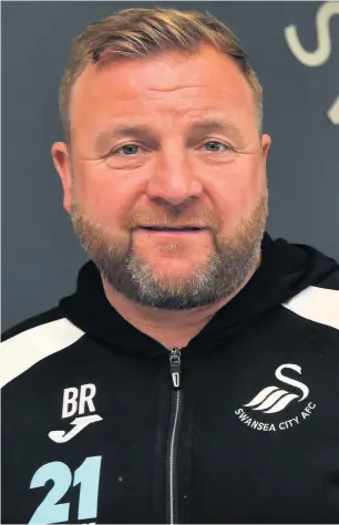  ??  ?? Swansea City assistant Billy Reid, who has only had two days off in more than four