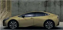  ?? ?? THE new Toyota Prius, unveiled in Japan this week, features a sleek shark-inspired design.