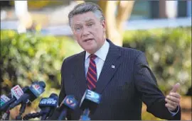  ?? David T. Foster III Charlotte Observer ?? REPUBLICAN Mark Harris, McCready’s rival for the House seat, hasn’t been certified as the winner; election officials instead plan a hearing on irregulari­ties.