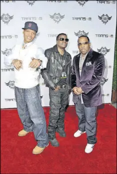  ?? NORTH AMERICA GETTY IMAGES ?? Ronnie DeVoe, Ricky Bell and Michael Bivins attend BET’s Boston screening of “The New Edition Story” on Jan. 8, 2017, at AMC Boston Common in Boston.