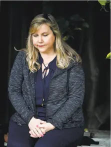  ?? Josie Lepe / Special to The Chronicle ?? Rosemary PathyMcKin­ney, shown at home in San Jose, is recovering after a nonmaligna­nt brain tumor was removed.