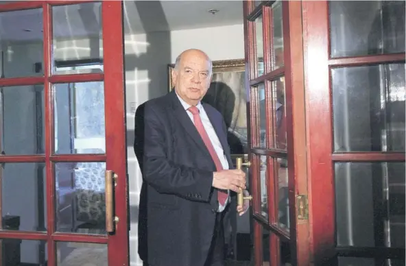  ?? FOTO: JAVIER SALVO ?? El ex agente ante La Haya y actual precandida­to presidenci­al, José Miguel Insulza.