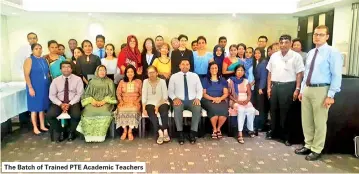  ??  ?? The Batch of Trained PTE Academic Teachers