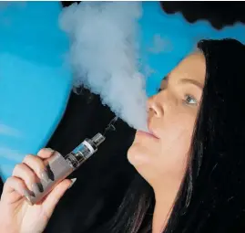  ?? Photo / file ?? Emily Dixon told NZME that vaping helps her cut down on smoking tobacco.