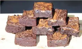  ?? PHOTO BY PAM PANCHAK/PITTSBURGH POST-GAZETTE/TNS ?? Bananas and peanut butter make the “King of Brownies” super tasty without making them greasy.