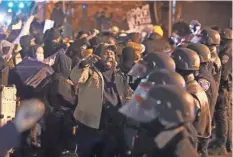  ?? SHAWN DOWD/USA TODAY NETWORK ?? Protesters take to the streets in Rochester, N.Y., after Tuesday’s grand jury decision announceme­nt.