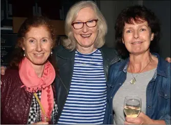  ??  ?? Frances Walsh, Mary Moore and Anne O’Reilly.