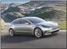  ?? THE ASSOCIATED PRESS ?? At $35,000, the Tesla Motors Model 3, shown here, is less than half the cost of Tesla’s previous models of cars.