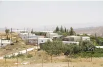  ?? (Tovah Lazaroff) ?? A GENERAL view of the West Bank settlement outpost of Amona, slated for demolition by the end of December.