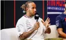  ?? Xavi Bonilla/DPPI/Shuttersto­ck ?? Lewis Hamilton said that proceeds from fines should be used to increase diversity and improve access to the sport. Photograph: