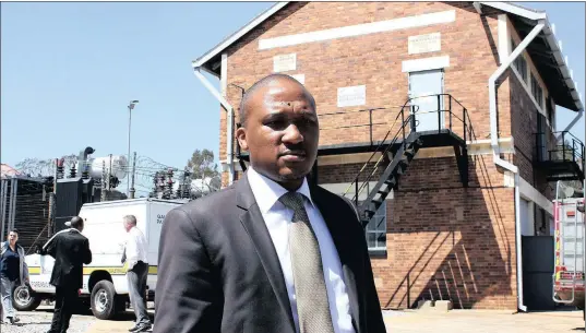  ??  ?? SETTING THE RECORD STRAIGHT: Sicelo Zulu, former managing directer of City Power at Roodepoort substation, has taken offence at having been implicated in the media as being corrupt or involved in misconduct.