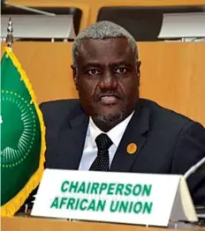  ?? DR ?? Presidente da Comissão da União Africana, Moussa Faki