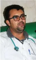  ?? | foto: Orlando Durán Hernández ?? A Walace le duele que los médicos cubanos se vayan de Brasil, saben que son muy útiles allá y que prestan un servicio con calidad.