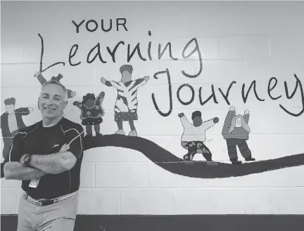  ?? TONY CALDWELL/POSTMEDIA NETWORK ?? Math teacher Jim Walsh has been teaching at Greenback Middle School since 1992 and is retiring this year. Greenbank Middle School is one of several closing for the last time this week, as part of board’s round of cuts in spring.