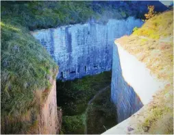  ?? LA RAZÓN ?? Murallas y fosas del fuerte de donde se escaparon los reos