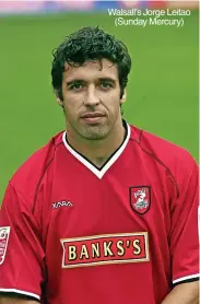  ?? ?? Walsall’s Jorge Leitao (Sunday Mercury)